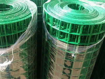 China Painéis de rede de arame soldados revestidos plásticos verdes Rolls do PVC para fazer a armadilha do caranguejo fornecedor